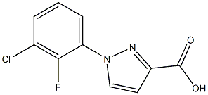 1-(3-chloro-2-fluorophenyl)-1H-pyrazole-3-carboxylic acid 구조식 이미지