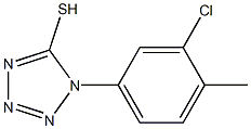 1-(3-chloro-4-methylphenyl)-1H-1,2,3,4-tetrazole-5-thiol Structure