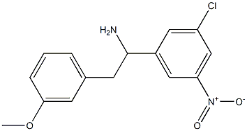 1-(3-chloro-5-nitrophenyl)-2-(3-methoxyphenyl)ethan-1-amine 구조식 이미지