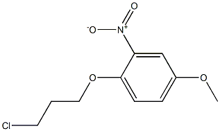 1-(3-chloropropoxy)-4-methoxy-2-nitrobenzene 구조식 이미지