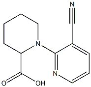 1-(3-cyanopyridin-2-yl)piperidine-2-carboxylic acid Structure