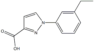 1-(3-ethylphenyl)-1H-pyrazole-3-carboxylic acid 구조식 이미지