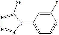 1-(3-fluorophenyl)-1H-1,2,3,4-tetrazole-5-thiol 구조식 이미지