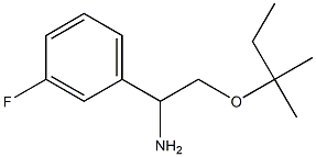 1-(3-fluorophenyl)-2-[(2-methylbutan-2-yl)oxy]ethan-1-amine 구조식 이미지