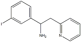 1-(3-iodophenyl)-2-(pyridin-2-yl)ethan-1-amine Structure