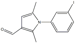 1-(3-iodophenyl)-2,5-dimethyl-1H-pyrrole-3-carbaldehyde Structure