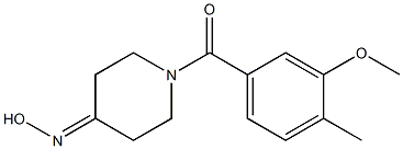 1-(3-methoxy-4-methylbenzoyl)piperidin-4-one oxime Structure