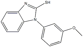 1-(3-methoxyphenyl)-1H-1,3-benzodiazole-2-thiol 구조식 이미지