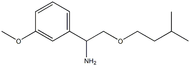 1-(3-methoxyphenyl)-2-(3-methylbutoxy)ethan-1-amine Structure