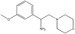 1-(3-methoxyphenyl)-2-morpholin-4-ylethanamine Structure