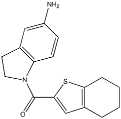 1-(4,5,6,7-tetrahydro-1-benzothiophen-2-ylcarbonyl)-2,3-dihydro-1H-indol-5-amine Structure