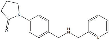 1-(4-{[(pyridin-2-ylmethyl)amino]methyl}phenyl)pyrrolidin-2-one Structure