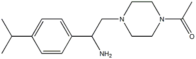 1-(4-{2-amino-2-[4-(propan-2-yl)phenyl]ethyl}piperazin-1-yl)ethan-1-one 구조식 이미지