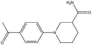 1-(4-acetylphenyl)piperidine-3-carboxamide Structure