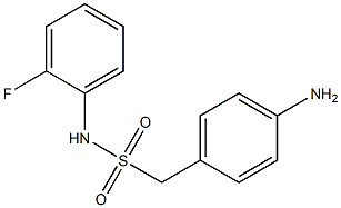 1-(4-aminophenyl)-N-(2-fluorophenyl)methanesulfonamide Structure