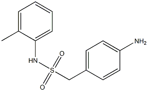 1-(4-aminophenyl)-N-(2-methylphenyl)methanesulfonamide Structure