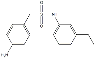 1-(4-aminophenyl)-N-(3-ethylphenyl)methanesulfonamide 구조식 이미지