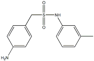 1-(4-aminophenyl)-N-(3-methylphenyl)methanesulfonamide 구조식 이미지