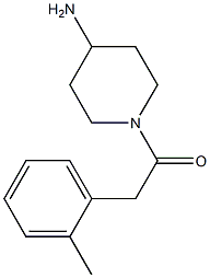 1-(4-aminopiperidin-1-yl)-2-(2-methylphenyl)ethan-1-one Structure