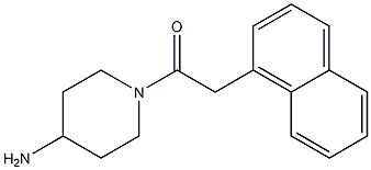 1-(4-aminopiperidin-1-yl)-2-(naphthalen-1-yl)ethan-1-one Structure