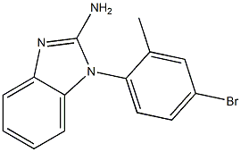 1-(4-bromo-2-methylphenyl)-1H-1,3-benzodiazol-2-amine 구조식 이미지