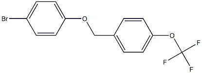 1-(4-bromophenoxymethyl)-4-(trifluoromethoxy)benzene 구조식 이미지