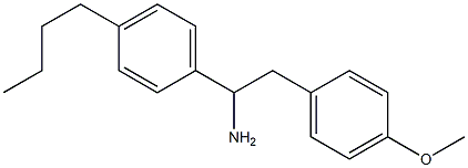 1-(4-butylphenyl)-2-(4-methoxyphenyl)ethan-1-amine 구조식 이미지
