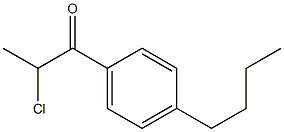 1-(4-butylphenyl)-2-chloropropan-1-one 구조식 이미지