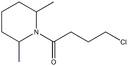 1-(4-chlorobutanoyl)-2,6-dimethylpiperidine Structure