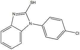 1-(4-chlorophenyl)-1H-1,3-benzodiazole-2-thiol 구조식 이미지