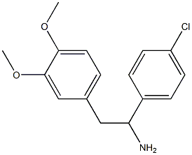 1-(4-chlorophenyl)-2-(3,4-dimethoxyphenyl)ethanamine Structure