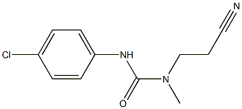 1-(4-chlorophenyl)-3-(2-cyanoethyl)-3-methylurea Structure