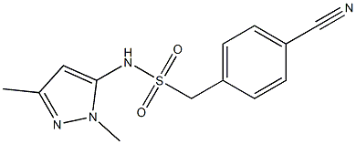 1-(4-cyanophenyl)-N-(1,3-dimethyl-1H-pyrazol-5-yl)methanesulfonamide 구조식 이미지