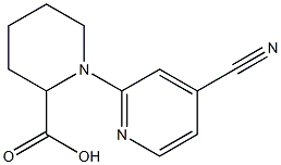 1-(4-cyanopyridin-2-yl)piperidine-2-carboxylic acid 구조식 이미지