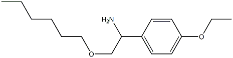 1-(4-ethoxyphenyl)-2-(hexyloxy)ethan-1-amine Structure