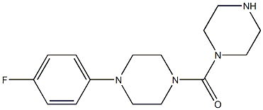 1-(4-fluorophenyl)-4-(piperazin-1-ylcarbonyl)piperazine 구조식 이미지