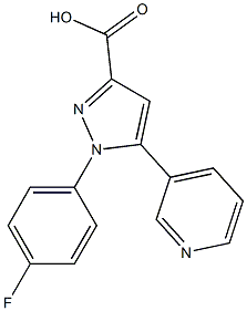 1-(4-fluorophenyl)-5-(pyridin-3-yl)-1H-pyrazole-3-carboxylic acid Structure