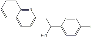 1-(4-iodophenyl)-2-(quinolin-2-yl)ethan-1-amine Structure
