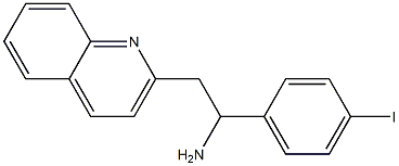 1-(4-iodophenyl)-2-(quinolin-2-yl)ethan-1-amine 구조식 이미지