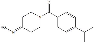 1-(4-isopropylbenzoyl)piperidin-4-one oxime Structure