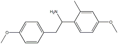 1-(4-methoxy-2-methylphenyl)-2-(4-methoxyphenyl)ethan-1-amine Structure