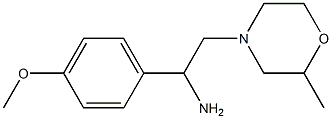 1-(4-methoxyphenyl)-2-(2-methylmorpholin-4-yl)ethanamine Structure