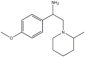 1-(4-methoxyphenyl)-2-(2-methylpiperidin-1-yl)ethanamine 구조식 이미지