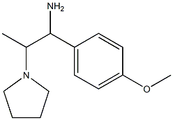 1-(4-methoxyphenyl)-2-pyrrolidin-1-ylpropan-1-amine Structure