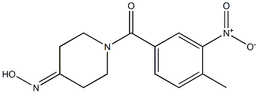 1-(4-methyl-3-nitrobenzoyl)piperidin-4-one oxime Structure