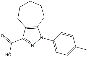 1-(4-methylphenyl)-1,4,5,6,7,8-hexahydrocyclohepta[c]pyrazole-3-carboxylic acid Structure