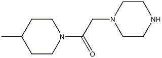 1-(4-methylpiperidin-1-yl)-2-(piperazin-1-yl)ethan-1-one Structure