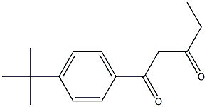 1-(4-tert-butylphenyl)pentane-1,3-dione Structure