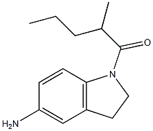 1-(5-amino-2,3-dihydro-1H-indol-1-yl)-2-methylpentan-1-one 구조식 이미지