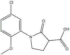 1-(5-chloro-2-methoxyphenyl)-2-oxopyrrolidine-3-carboxylic acid Structure